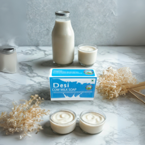 Desi Cow Milk Soap – Gentle Skin Care.  100GM