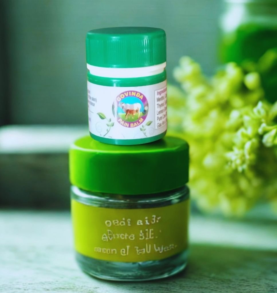 Natural herbal pain relief balm for joint pain